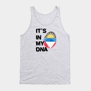 Flag of antigua barbuda in fingerprint Tank Top